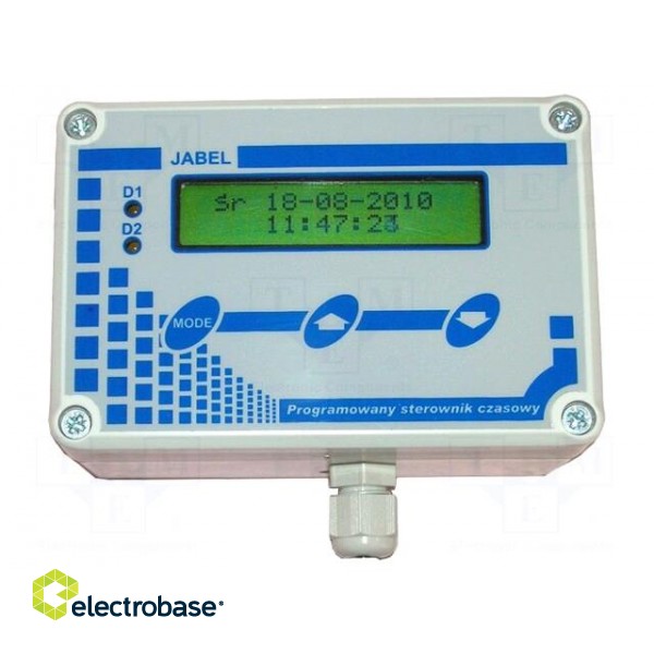 Switch timer | schooll bell | 230VAC | OUT: 2 | AC load @R: 3A/230VAC