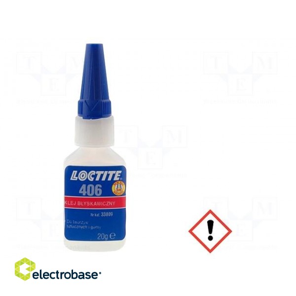 Cyanoacrylate adhesive | colourless | plastic container | 20g | 10s