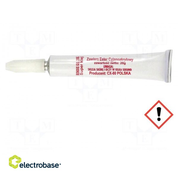 Cyanoacrylate adhesive | gel | tube | 20g