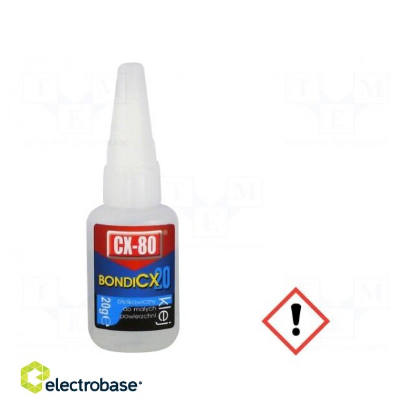 Ethyl cyanoacrylate glue | liquid | plastic container | 20g