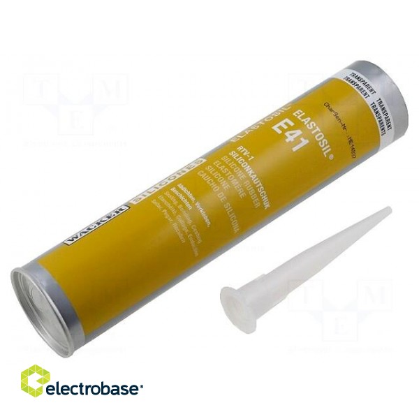 Silicone rubber | colourless | 310ml | ELASTOSIL E41 | 20min