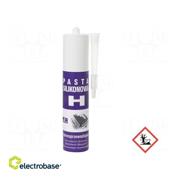Heat transfer paste | white | silicon based,do not conduct | 800g