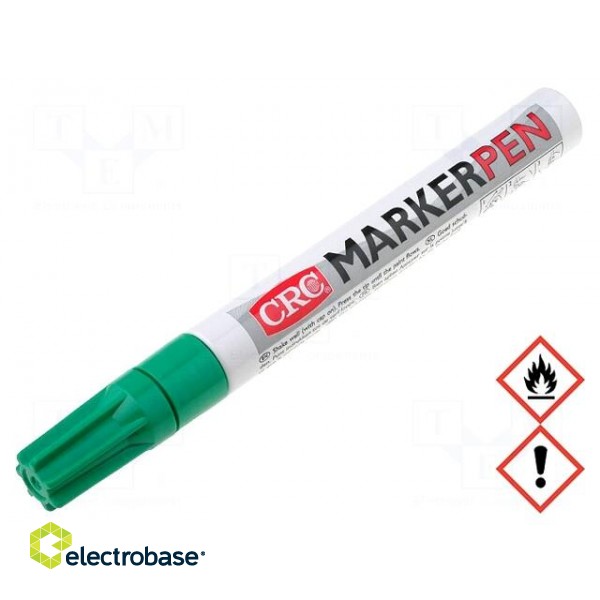 Marker: paint marker | green | MARKER PEN | Tip: round | 3mm