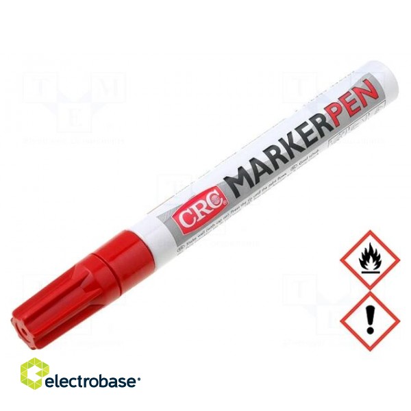Marker: paint marker | red | MARKER PEN | Tip: round | 3mm