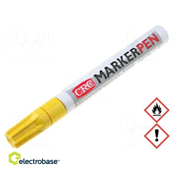 Marker: paint marker | yellow | MARKER PEN | Tip: round | 3mm