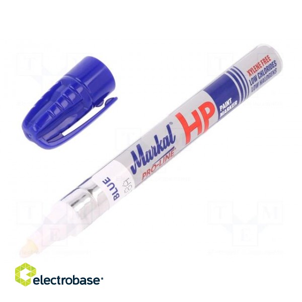 Marker: with liquid paint | blue | Pro-Line HP | Tip: round | -46÷66°C фото 2