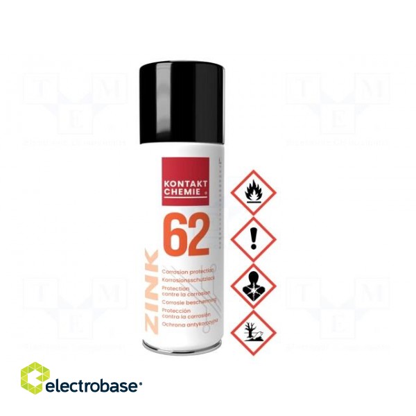 Protective coating | grey | Ingredients: zinc | 200ml | ZINK62