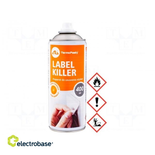 Agent for removal of self-adhesive labels | LABEL KILLER | 400ml paveikslėlis 3