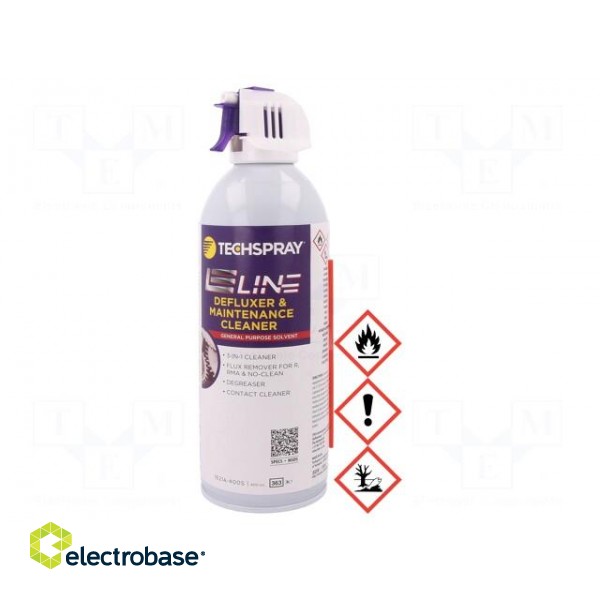 Cleaning agent | 400ml | spray | flux removing | Signal word: Danger image 1