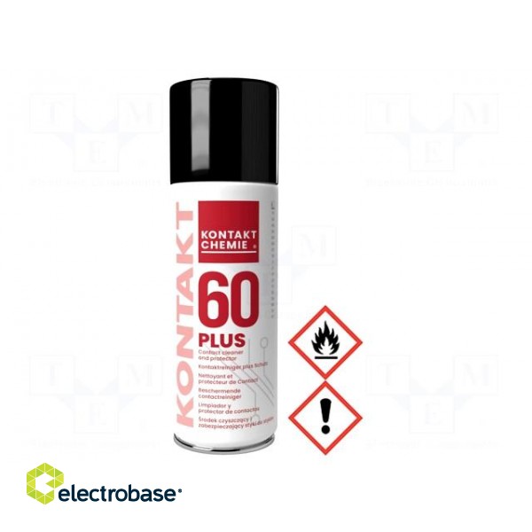 Cleaning agent | KONTAKT 60 PLUS | 200ml | spray | can | red | cleaning