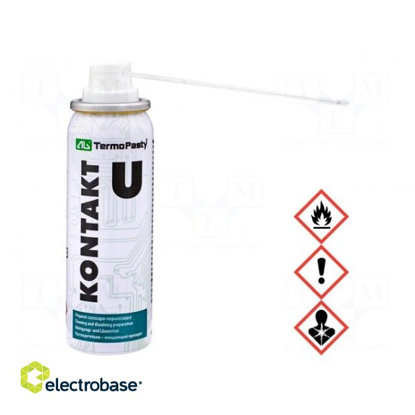 Cleaning agent | KONTAKT U | 60ml | spray | can | Signal word: Danger image 1