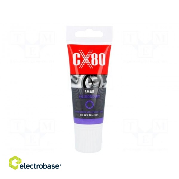 Grease | colourless | paste | Ingredients: silicone | tube | 40g