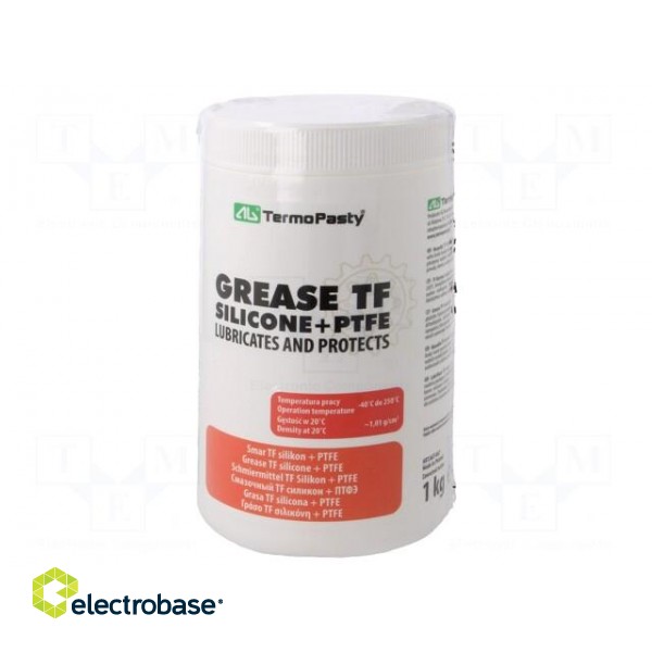 Grease | paste | Ingredients: PTFE,silicone | plastic container image 1