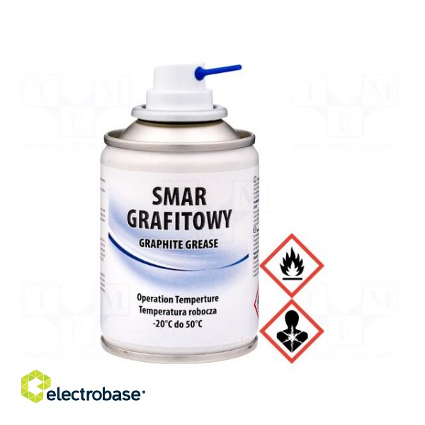 Grease | spray | can | SMAR GRAFITOWY | 100ml | -20÷50°C фото 2