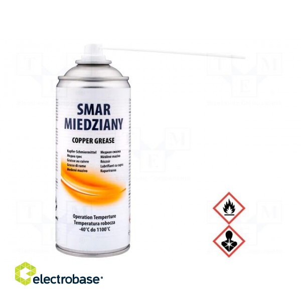 High-temperature lubricant | spray | Ingredients: copper | can image 2