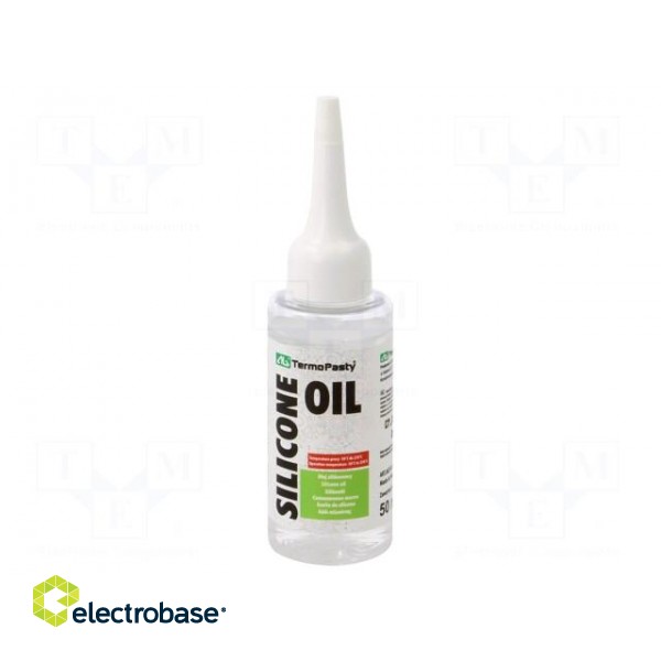 Oil | colourless | silicone | liquid | plastic container | 50ml image 1