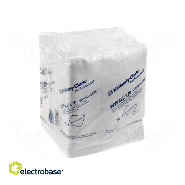 Wipe: paper | 70pcs | 365x315mm | cleaning