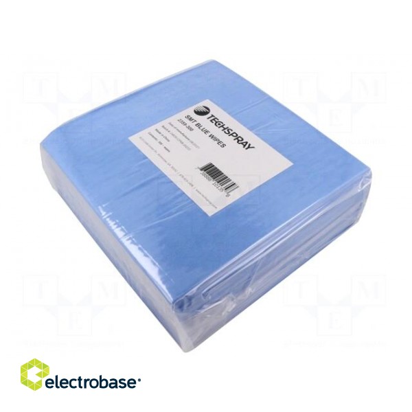 Cleaning cloth: cloth | cellulose,polyester | blue | 300pcs | dry