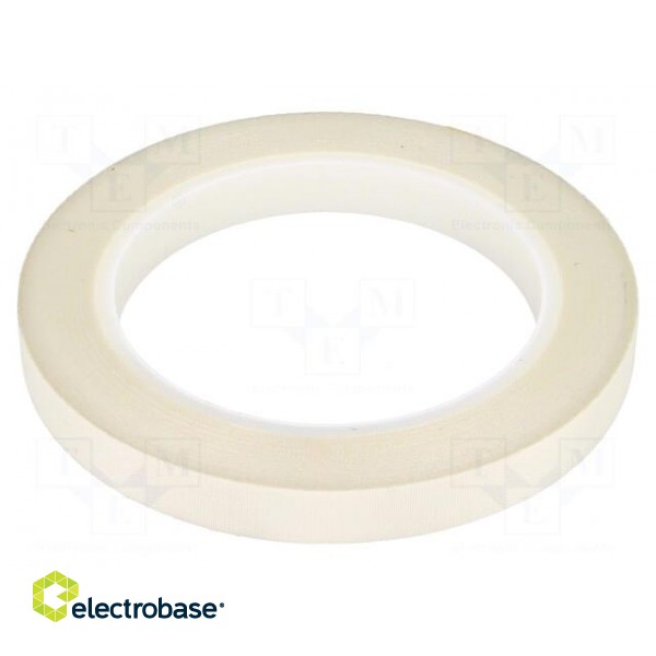 Tape: electrical insulating | W: 12mm | L: 33m | Thk: 0.18mm | white