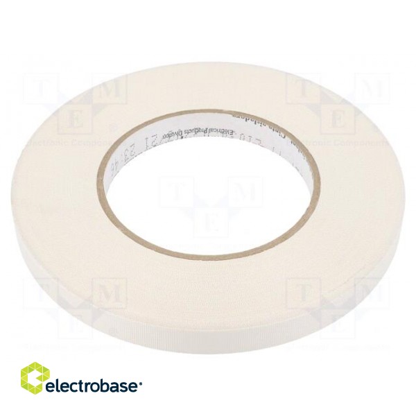 Tape: electrical insulating | W: 12mm | L: 55m | Thk: 0.177mm | white