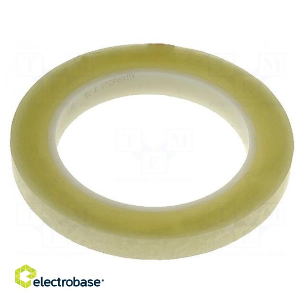 Tape: electrical insulating | W: 12mm | L: 66m | Thk: 0.063mm | acrylic