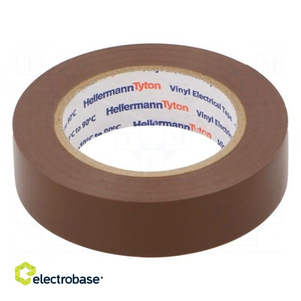 Tape: electrical insulating | W: 15mm | L: 10m | Thk: 0.15mm | PVC film image 2