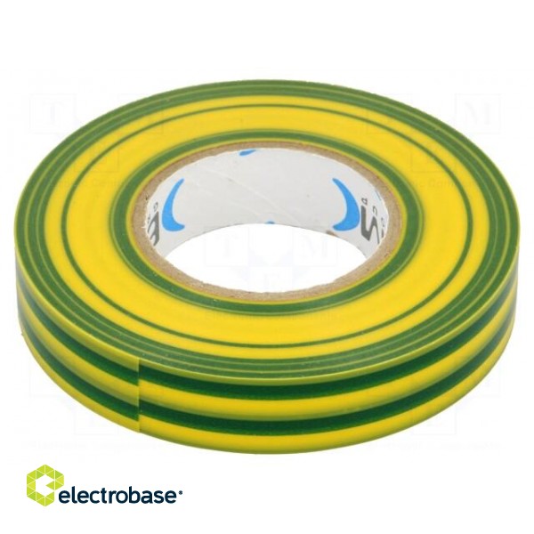 Tape: electrical insulating | W: 15mm | L: 25m | Thk: 0.15mm | PVC film