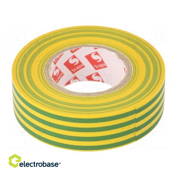 Tape: electrical insulating | W: 19mm | L: 20m | Thk: 130um | rubber