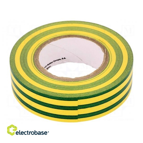 Tape: electrical insulating | W: 19mm | L: 20m | Thk: 0.13mm | rubber