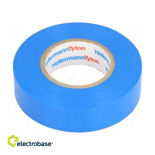 Tape: electrical insulating | W: 19mm | L: 20m | Thk: 150um | blue | 200%