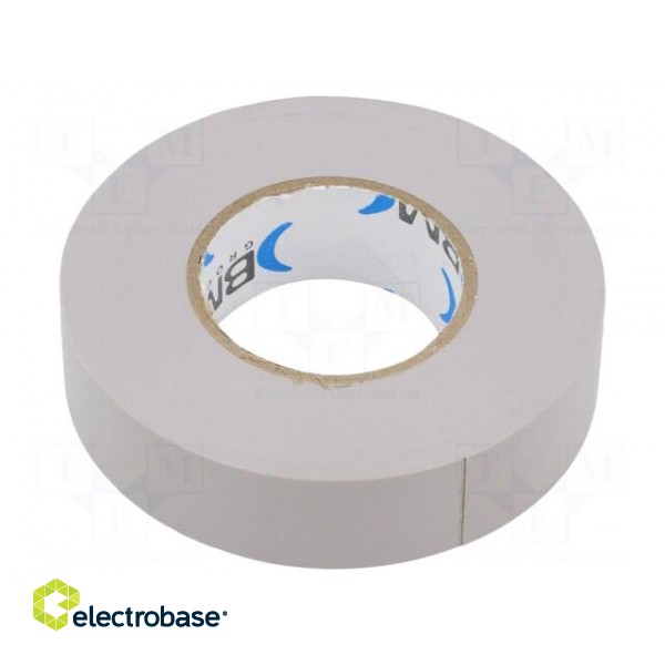 Tape: electrical insulating | W: 19mm | L: 25m | Thk: 0.15mm | grey | 200%