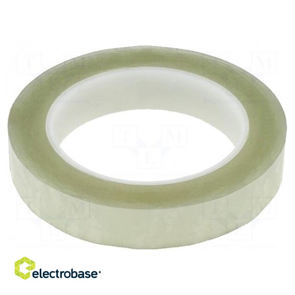 Tape: electrical insulating | W: 19mm | L: 66m | Thk: 63um | transparent