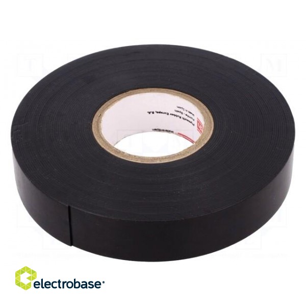 Tape: electrical insulating | W: 19mm | L: 9.1m | Thk: 0.8mm | black