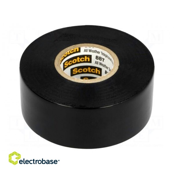 Tape: electrical insulating | W: 25mm | L: 11m | Thk: 0.22mm | black