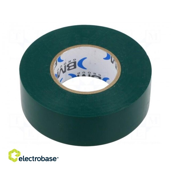 Tape: electrical insulating | W: 25mm | L: 25m | Thk: 0.15mm | green