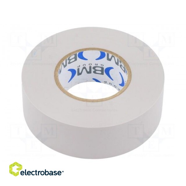 Tape: electrical insulating | W: 25mm | L: 25m | Thk: 0.15mm | grey | 200%