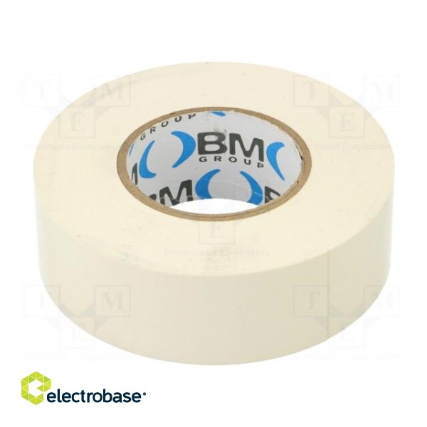 Tape: electrical insulating | W: 25mm | L: 25m | Thk: 0.15mm | white