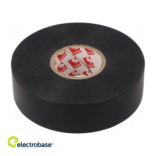 Tape: electrical insulating | W: 25mm | L: 33m | Thk: 0.18mm | black
