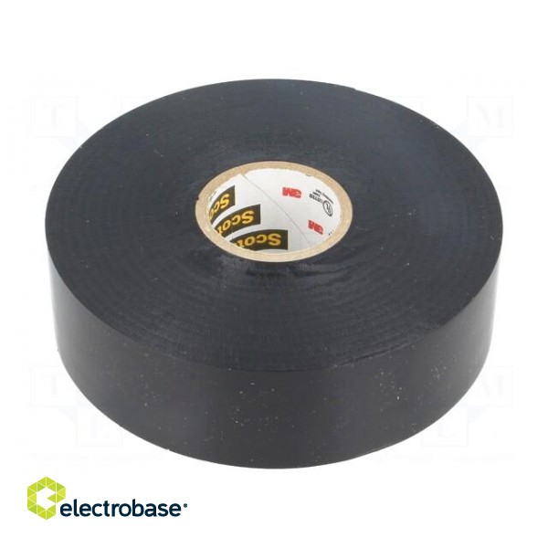 Tape: electrical insulating | W: 25mm | L: 33m | Thk: 0.18mm | black