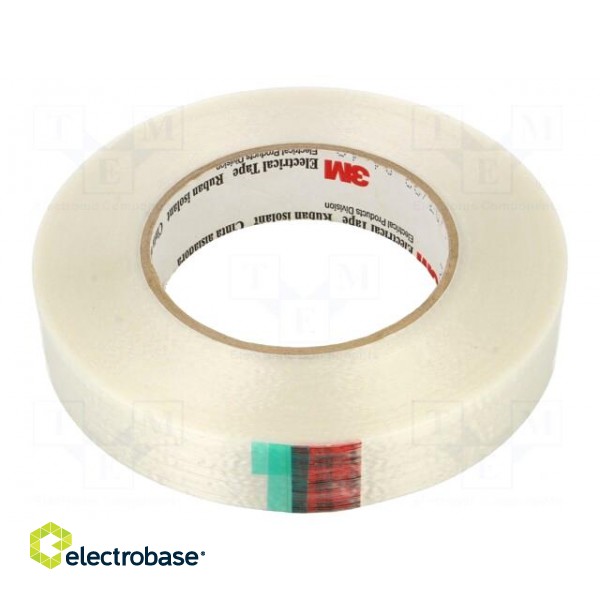 Tape: electrical insulating | W: 25mm | L: 55m | Thk: 0.165mm | acrylic