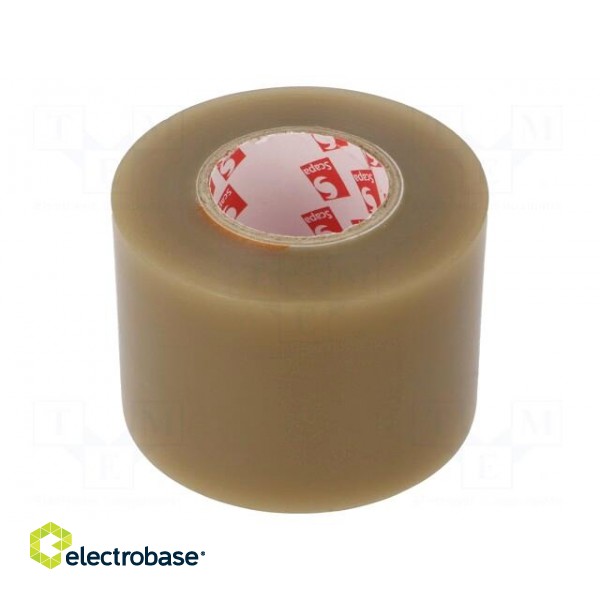 Tape: electrical insulating | W: 50mm | L: 25m | Thk: 130um | rubber