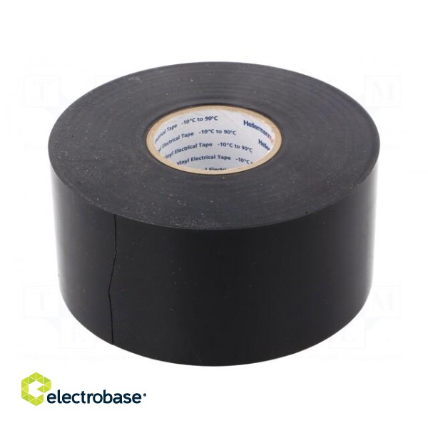 Tape: electrical insulating | W: 50mm | L: 30m | Thk: 0.25mm | black