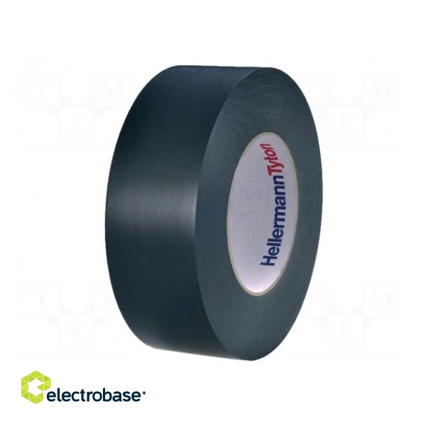 Tape: electrical insulating | W: 50mm | L: 33m | Thk: 0.18mm | black