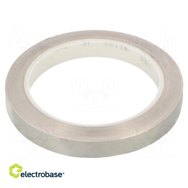 Tape: electrically conductive | W: 12mm | L: 16.5m | Thk: 0.066mm