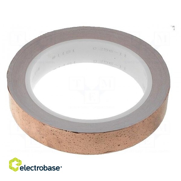 Tape: electrically conductive | W: 19mm | L: 16.5m | Thk: 0.066mm