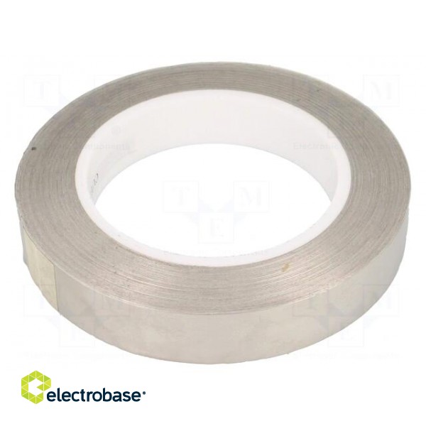 Tape: electrically conductive | W: 19mm | L: 33m | Thk: 0.08mm | 6%