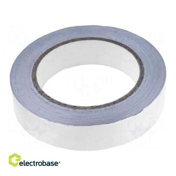 Tape: electrically conductive | W: 25mm | L: 33m | Thk: 0.088mm | 6%