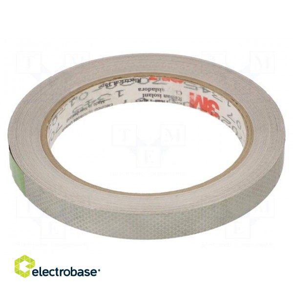 Tape: shielding | W: 12mm | L: 16.5m | Thk: 0.04mm | acrylic | copper