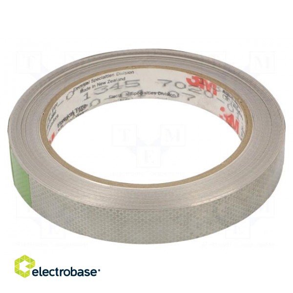 Tape: shielding | W: 15mm | L: 16.5m | Thk: 0.04mm | acrylic | copper