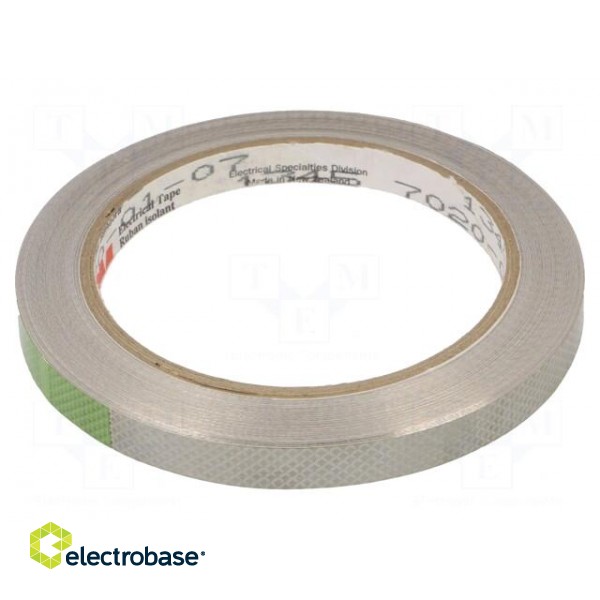 Tape: shielding | W: 9mm | L: 16.5m | Thk: 0.101mm | acrylic | copper